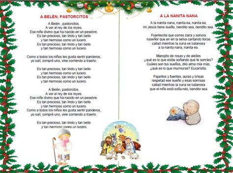 Canciones Navideñas Infantiles Letra Ayuda Docente Letras De