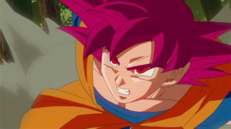 As a super saiyan god, goku can finally fight beerus without going down in two hits. SSaiyanGod3