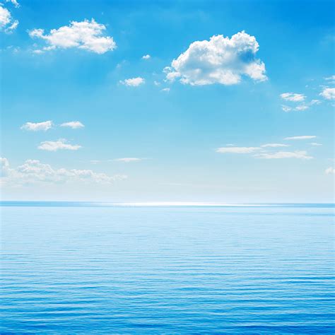 海洋蓝色深的在上面卷云地平线云景天空湖云图片素材下载 稿定素材