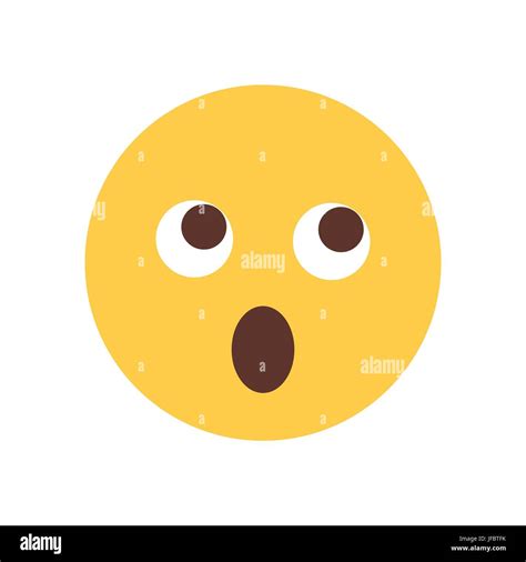 yellow cartoon face shocked emoji people emotion icon stock vector image and art alamy