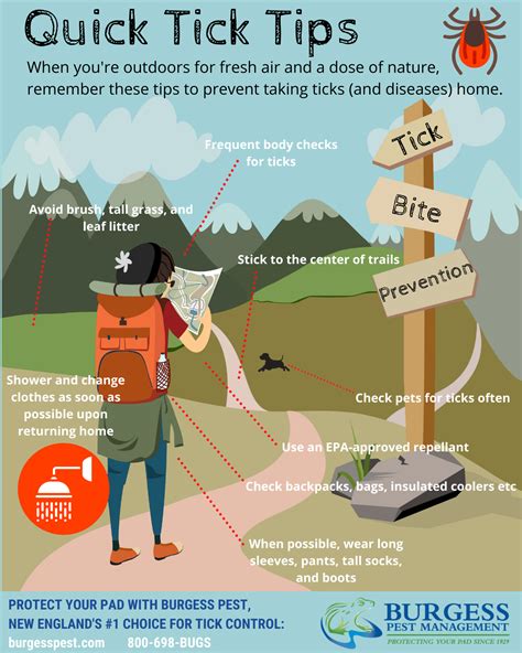 Quick Tick Tips Bite Prevention Infographic