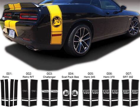 dodge challenger decals