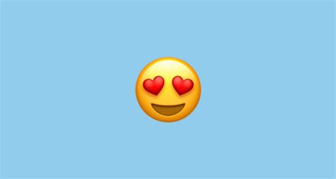 😍 Smiling Face With Heart Eyes Emoji On Apple Ios 111