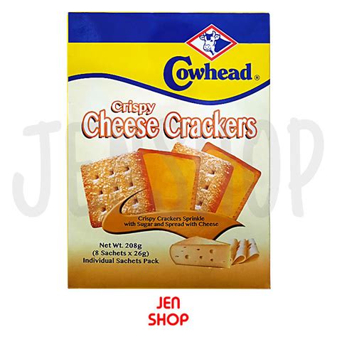 Cowhead Crispy Cheese Crackers 208 Grams 8 Sachets Lazada Ph