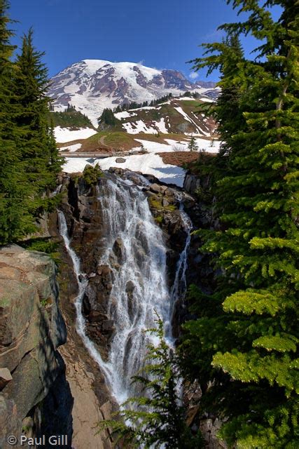 Paradise Valley Waterfall Mount Rainier Above Myrtle Falls Flickr