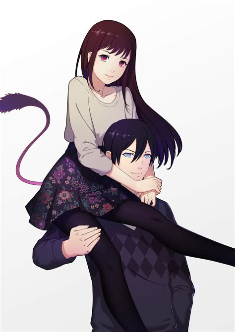 Long Hair Pink Eyes Noragami Yato Noragami Iki Hiyori Anime