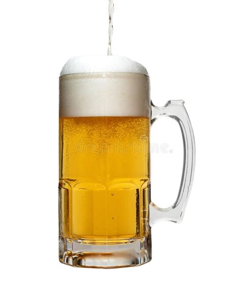 Beer Being Poured Into Mug Stock Photo Image Of Refreshment 142358760
