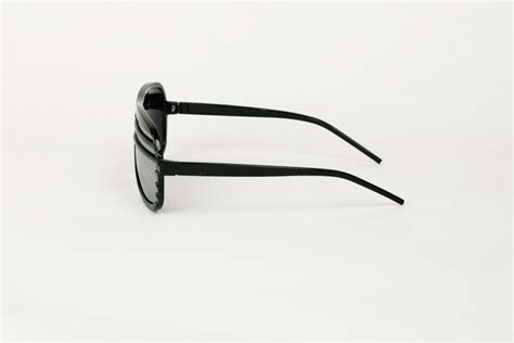 Kanye Shutter Shades Black Mirror Party Sunglasses