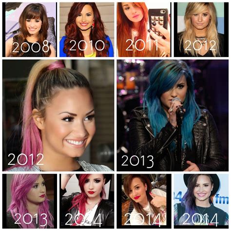 She has changed her hair colour in 2013 more than five times. Demi Lovato: Demi Lovato- hair evolution