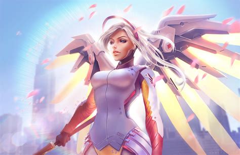 Mercy Overwatch HD Artwork HD Games K Wallpapers Images Backgrounds Photos And Pictures