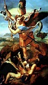 Saint Michael Overthrowing the Demon Painting by Raphael - Fine Art America