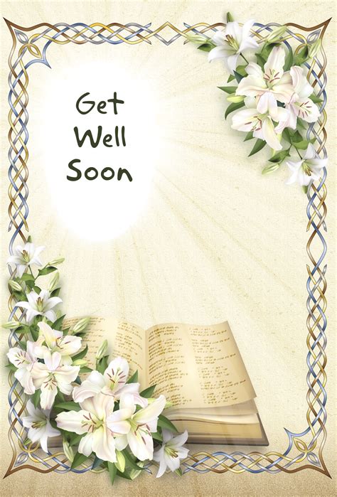 Get Well Religious Cards Gw67 Pack Of 12 2 Designs