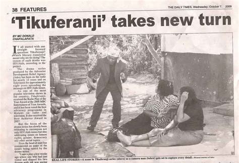 Adra Malawi Today “tikuferanji” Takes New Turn The Daily Times