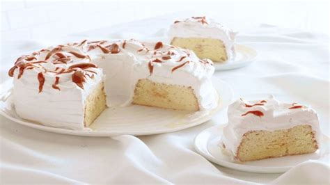 Tres Leches Cake With Dulce De Leche Frosting Recipes Food Network Uk
