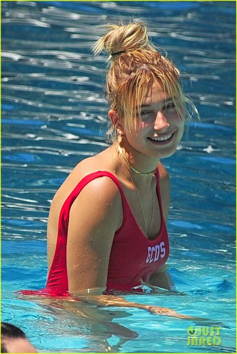 hailey baldwin has some pool time in miami photo 983216 photo gallery just jared jr
