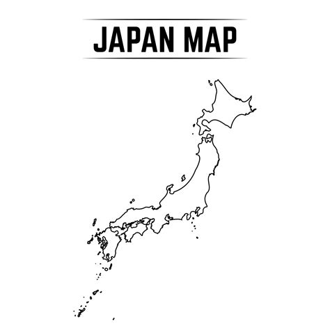 Outline Simple Map Of Japan 3087860 Vector Art At Vecteezy