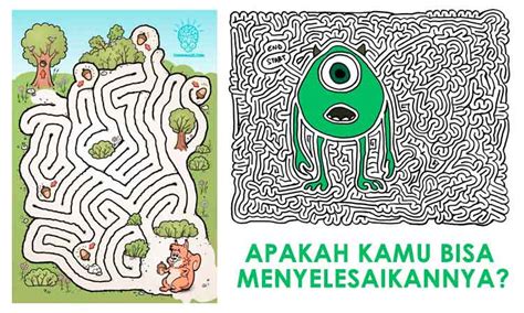 Download now gambar untuk mewarnai anak tk tema binatang. 9 Contoh Maze Untuk Anak PAUD dan TK (Permainan Labirin ...