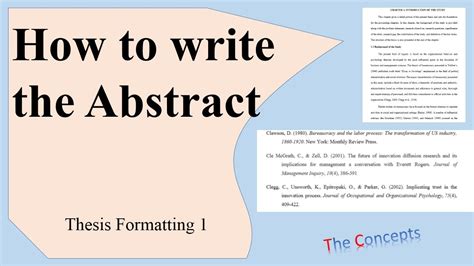 1 How To Write An Abstract In Apa Style Youtube