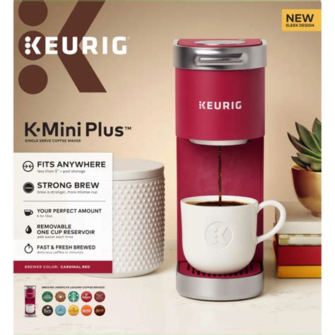 Today i am reviewing, unboxing, and demonstrating how to use the mr. Keurig K-Mini Plus Red Single Serve Coffee Maker by Keurig ...