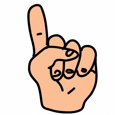 Business Finger Gesture Hand One 1 Icon Download On Iconfinder