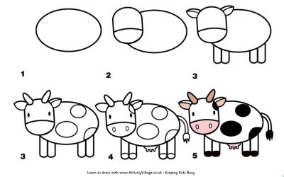 Sencillos dibujos de animales para que los niños aprendan a dibujar. Aprendemos a dibujar paso a paso animales y muchas cosas ...
