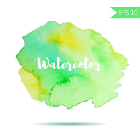 Watercolor Style Vector Spot Illustration Colorful Element For Design