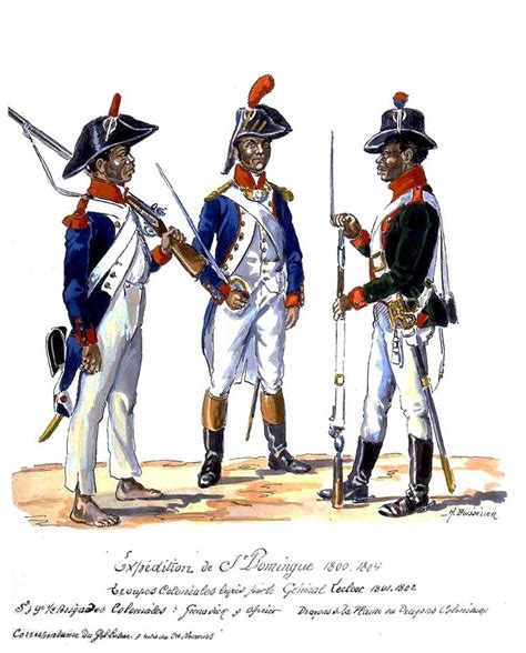 Expedition To St Domingue Army Coloniale Of Toussaint Louverture 5th And 9th Infantry Demi