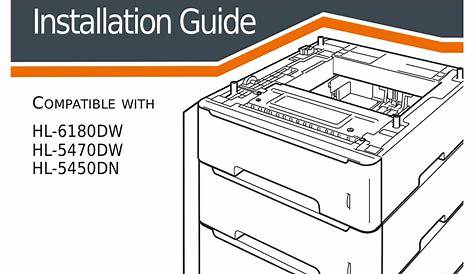 BROTHER HL-6180DW INSTALLATION MANUAL Pdf Download | ManualsLib