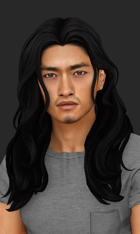 Wistful Castle Sims Hair Long Hair Styles Men Sims 4 Collections