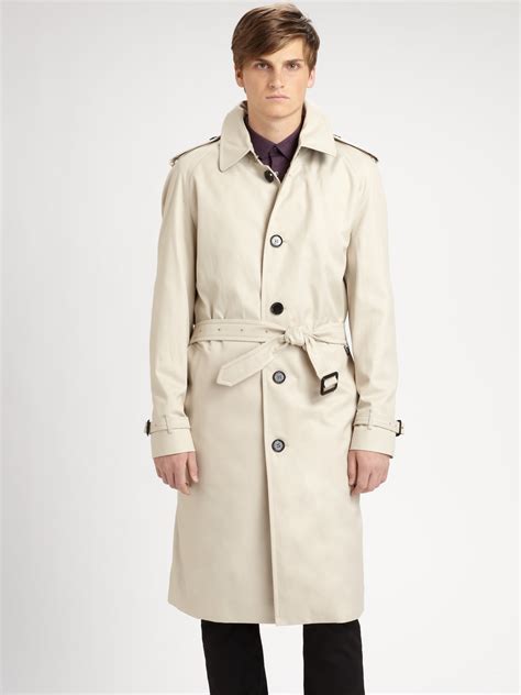 Lyst Burberry Trench 19 Long Raincoat In Natural For Men