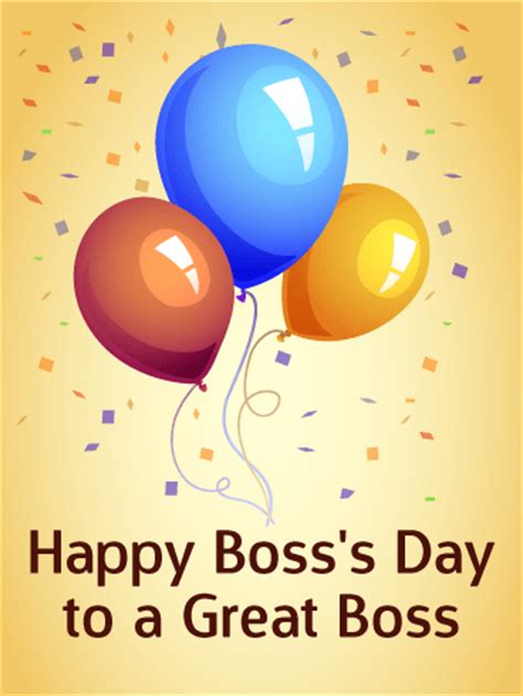 happy bosss day card birthday greeting cards  davia