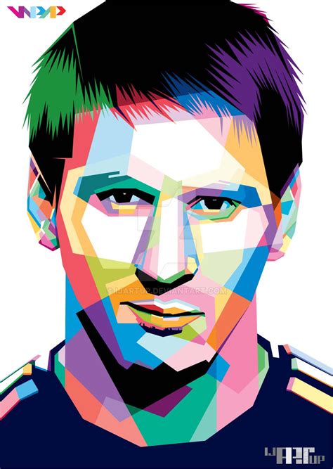 Lionel Messi In Wpap By Ijartup On Deviantart