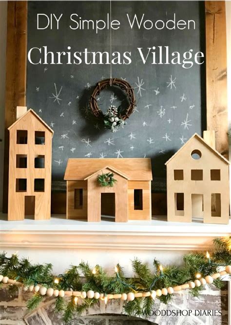Build A Simple Wooden Christmas Village From Scrap Wood With This Easy