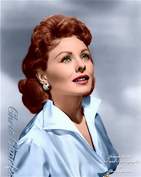Jeanne Crain Color Conversion In 32 Bit Multilayered Stereographic By Chris Charles From B W