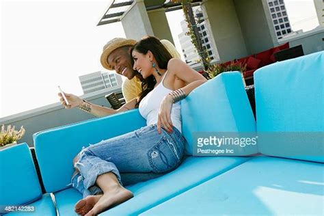 black couple balcony photos and premium high res pictures getty images