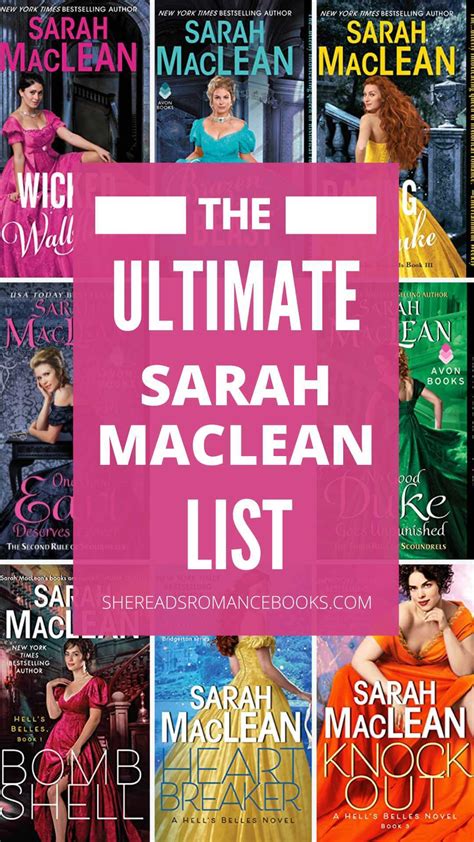 Sarah Maclean Books The Complete List Of Her Historical Romance Novels