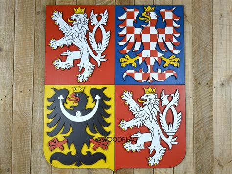 Coat Of Arms Of Czechia Woodflageu