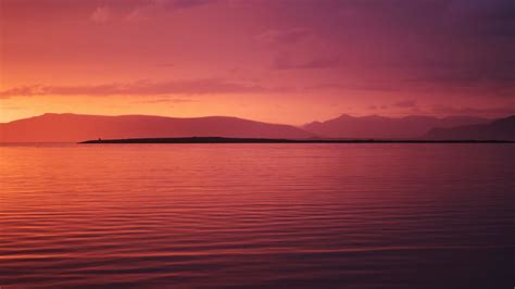 Download Wallpaper 2560x1440 Lake Calm Lake Sunset Nature Dual Wide