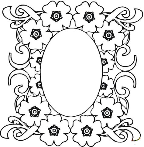 Hand mirror icon in trendy design style. Mirror coloring pages to download and print for free