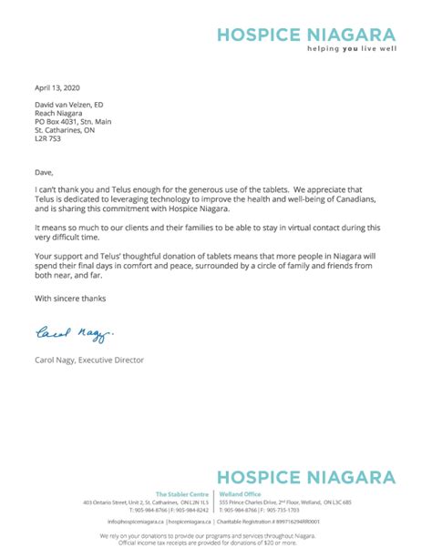 Hospice Niagara Reach Niagara