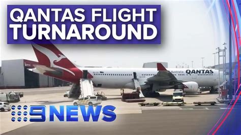 qantas plane makes emergency landing at sydney airport nine news australia youtube