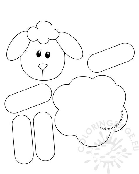 Sheep Craft Template Printable Encourage The Advance Of Spring With