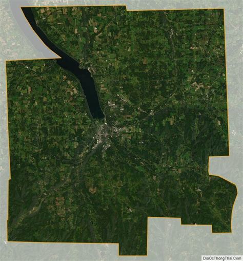 Satellite Map Of Tompkins County New York Satellite Maps New York Map