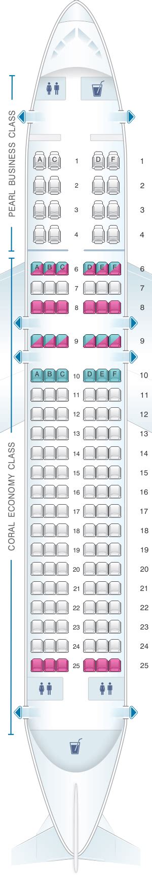 Plan De Cabine Etihad Airways Airbus A320 200 Seatmaestrofr