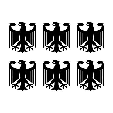 German Eagle Decal Sticker Set Of 6 Etsy