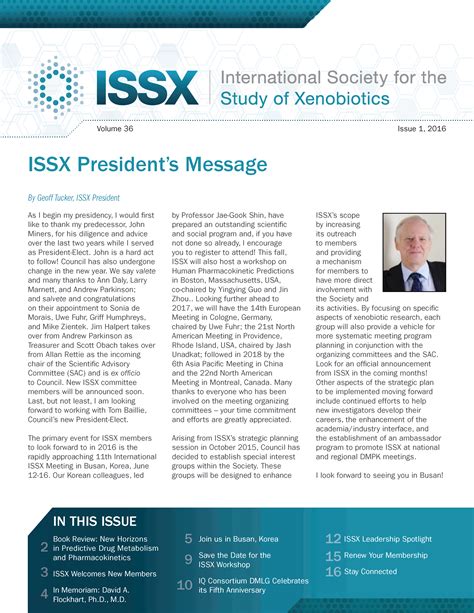 Issx Newsletter Issue 1 2016 International Society For The Study