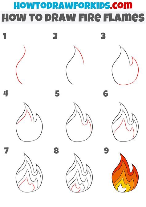 How To Draw Fire Flames Artofit