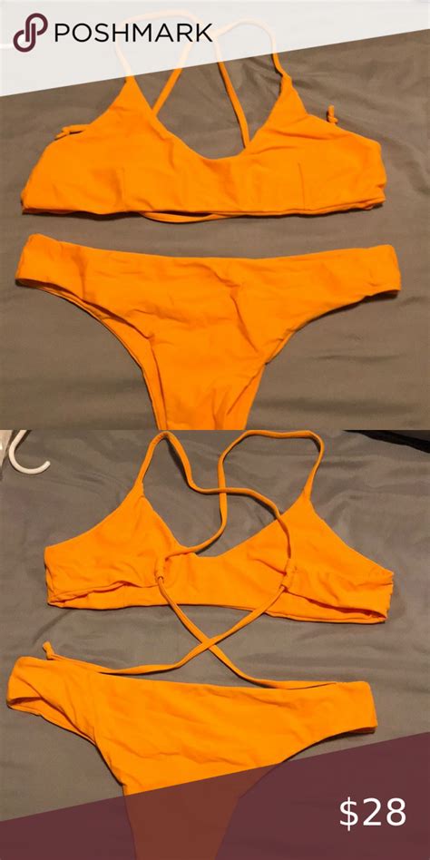 Orange Bikini In 2020 Orange Bikini Bikinis Bikini Brands