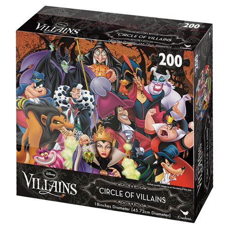 Disney Villains 200 Piece Circle Of Villains Lenticular Puzzle