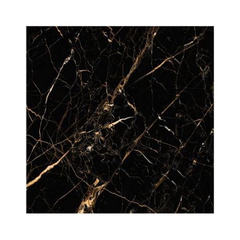 Black And Gold Marble Effect 60cm X 60cm Wall And Floor Tile